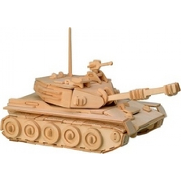Модель деревянная сборная танк Wooden Toys P050
