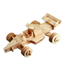 Модель деревянная сборная малая гоночный болид Wooden Toys P081A