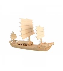 Сборная деревянная модель корабль джонка Wooden Toys Г34574