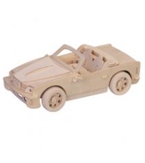 Сборная деревянная модель малая кабриолет Wooden Toys P067A