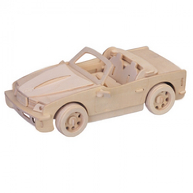 Сборная деревянная модель малая кабриолет Wooden Toys P067A