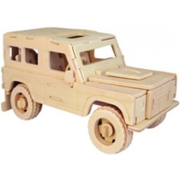 Сборная деревянная модель английский внедорожник Wooden Toys P323