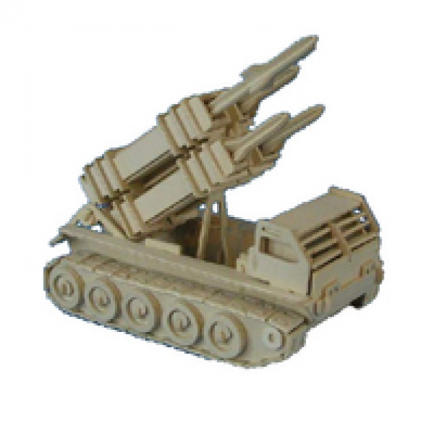 Сборная деревянная модель ракетная установка Wooden Toys P052_