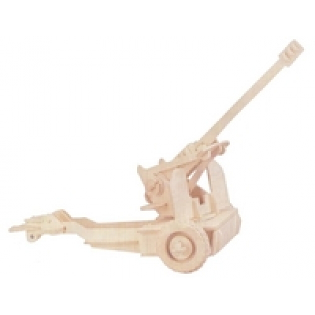 Сборная деревянная модель пушка Wooden Toys P062