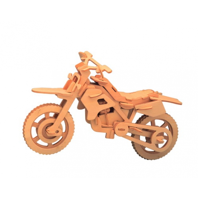Модель деревянная сборная внедорожный мотоцикл Wooden Toys P022