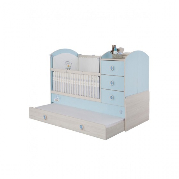 Кроватка трансформер Cilek Baby Boy с выдвижным спальным местом 20.43.1015.00