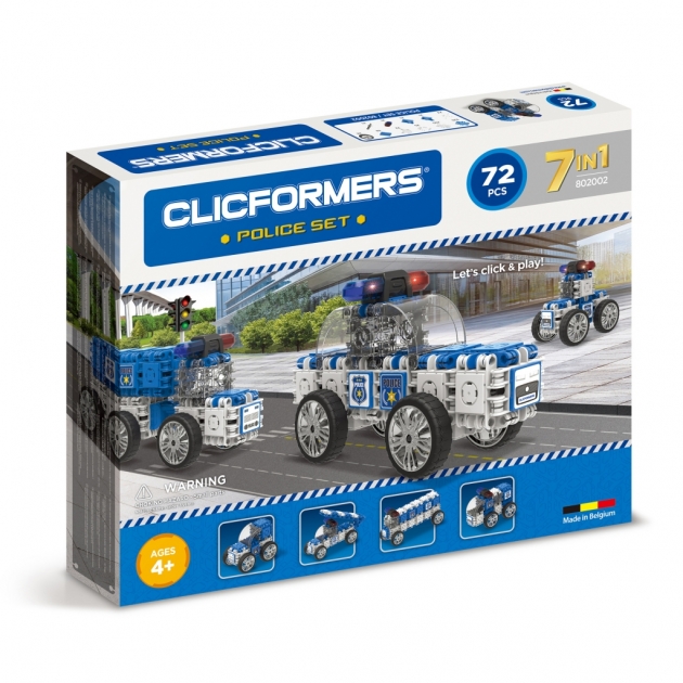 Конструктор Clicformers 802002 police set 72 детали