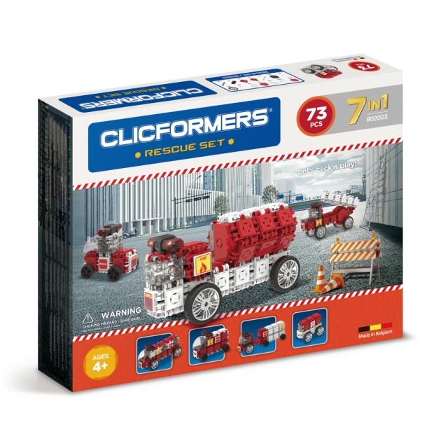 Конструктор Clicformers 802003 rescue set 73 детали