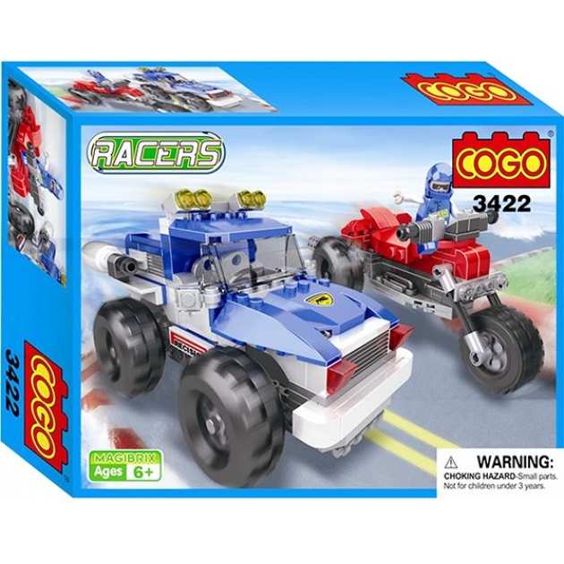 Конструктор racers джип 260 дет Cogo 3422