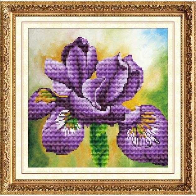 Мозаичная картина ирис 30x30 см Color kit 303003