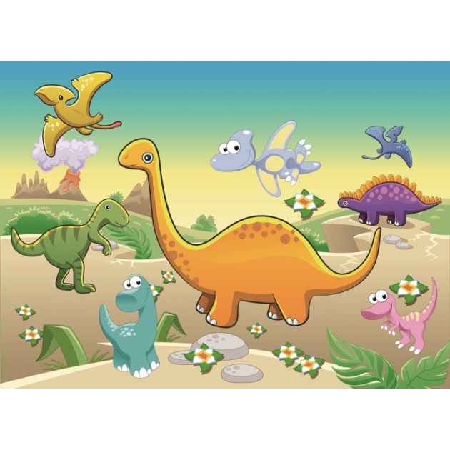 Мозаика стикеры 3d динозавры Color kit DF-A-6613