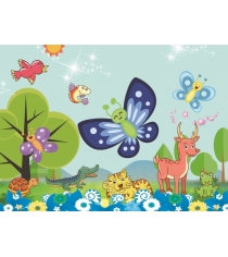 Мозаика стикеры 3d веселая бабочка Color kit DF-A-6618