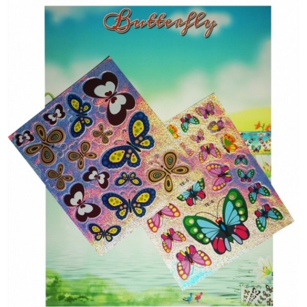 Мозаика стикеры познаем мир бабочки Color kit SD-TE5-6