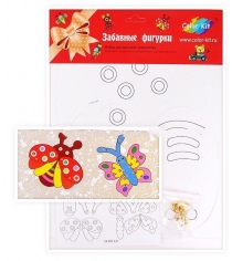 Набор для творчества забавные фигурки божья коровка и бабочка Color kit SX-DH521