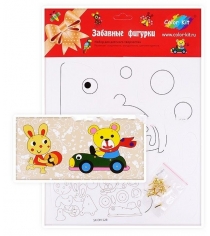 Набор для творчества забавные фигурки зайка и мишка Color kit SX-DH528