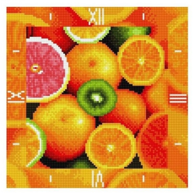 Алмазные часы Color kit фруктовый калейдоскоп 30x30 7303002-P