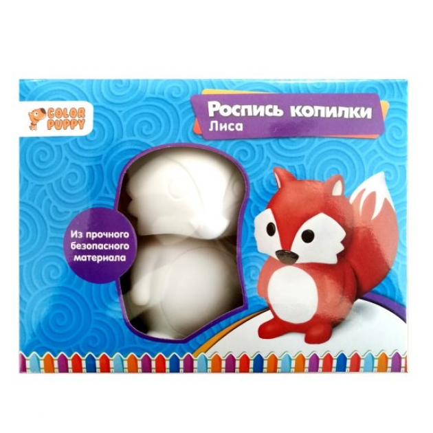 Роспись копилки лиса Color Puppy 95408