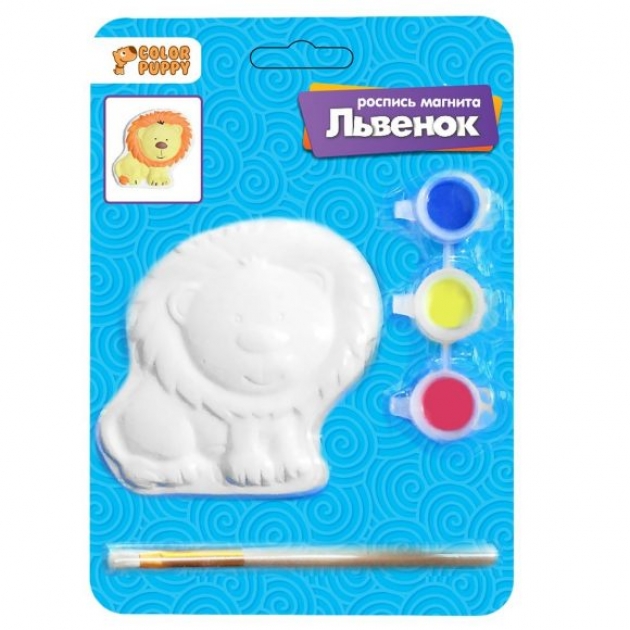 Роспись магнита львенок Color Puppy 95368