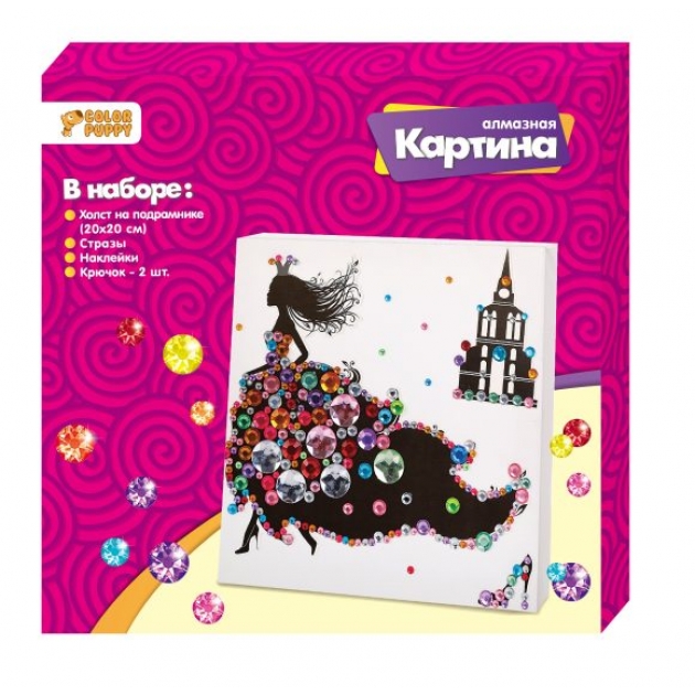 Набор для творчества алмазная картина золушка Color Puppy 95466