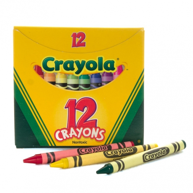 12 разноцветных восковых мелков Crayola 0012C