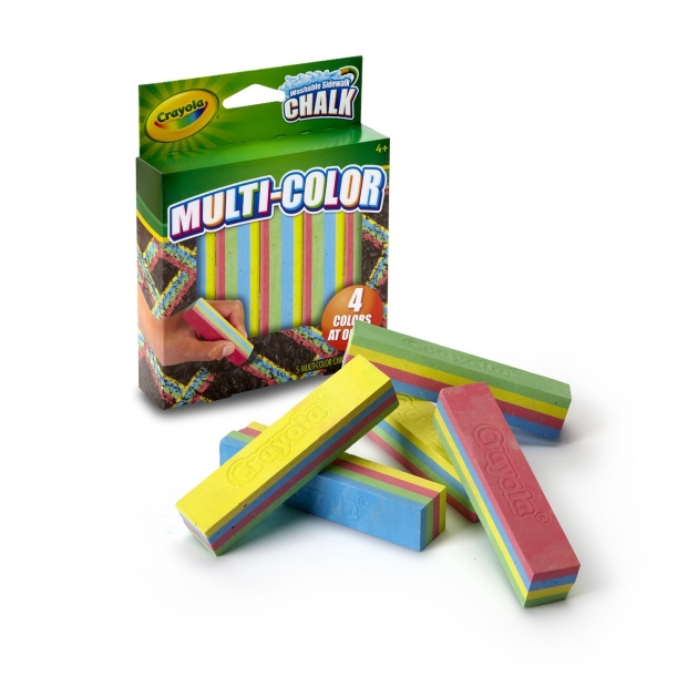 Многоцветный мел для асфальта multi color 4 цвета Crayola 03-5805C