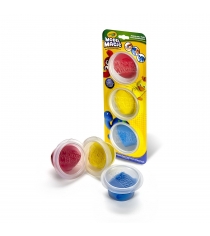 Волшебный застывающий пластилин 3 цвета в баночках Crayola 23-6018
