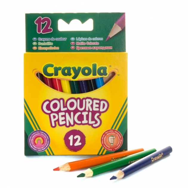12 коротких цветных карандашей Crayola 4112