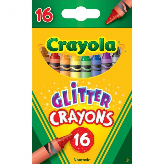 Восковые мелки с блестками 16 шт Crayola 52-3716