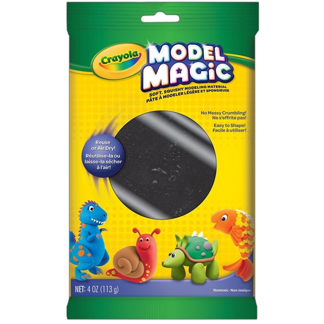 Волшебный застывающий пластилин Черный Crayola 57-4451