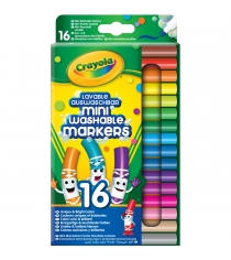 Набор смываемых мини фломастеров 16 штук Crayola 58-5055...