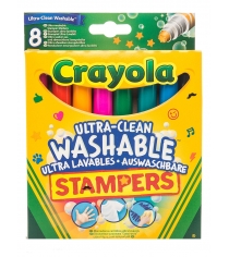 Набор легкосмываемых фломастеров штампов 8 шт Crayola 58-8129...