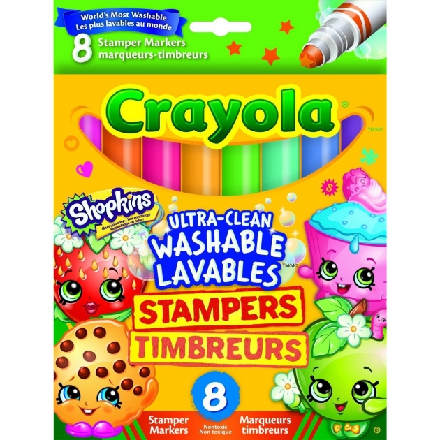 Фломастеры штампики шопкинс 8 штук Crayola 58-8152