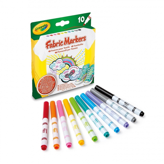Набор фломастеров для росписи по ткани 10 штук Crayola 58-8633