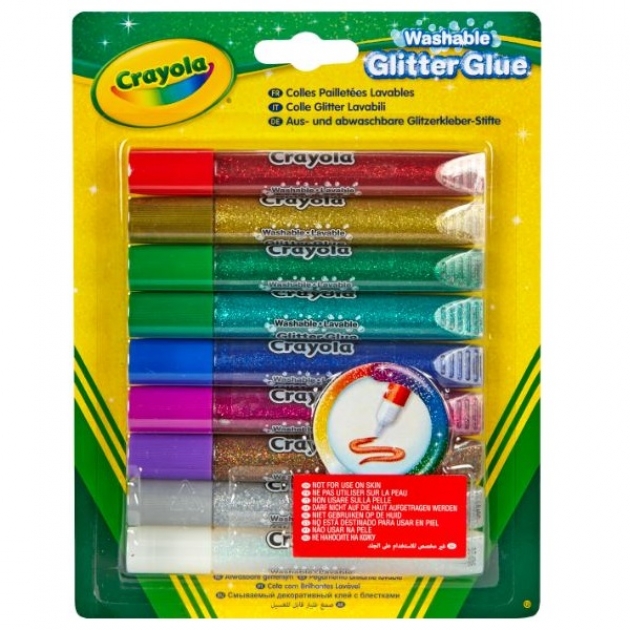 Клей с блестками 9 цветов Crayola 69-3527