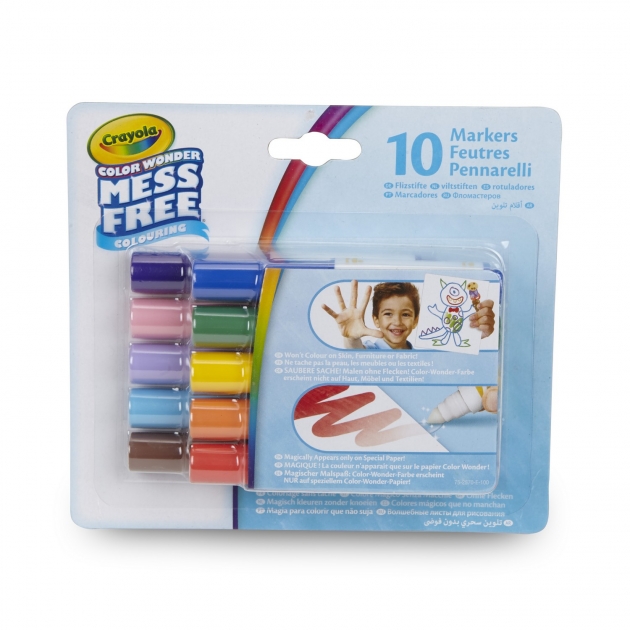 Мини маркеры color wonder 10 штук Crayola 75-2570