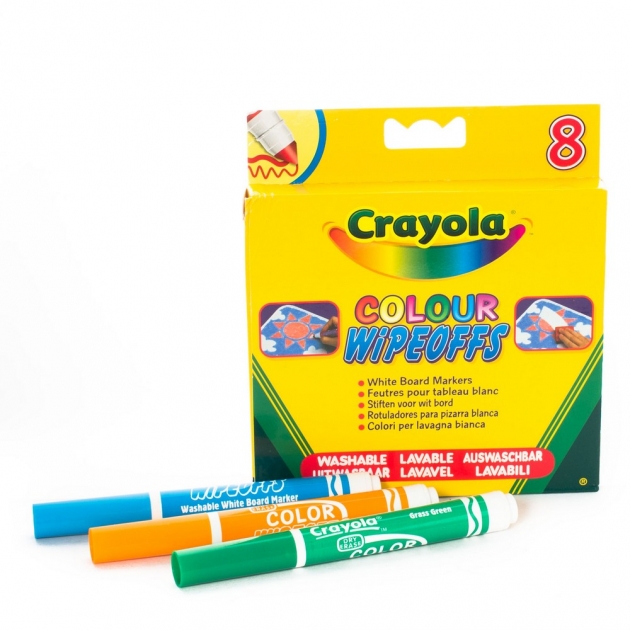 Фломастеры 8 цветов радуги для белой доски Crayola 8223