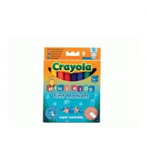 8 цветных смывающихся фломастеров для малышей Crayola 8324...