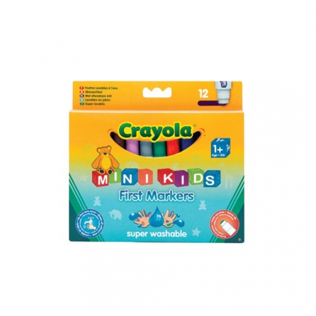 12 цветных фломастеров для малышей Crayola 8325