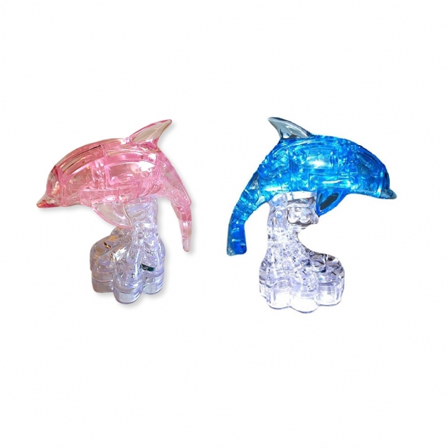 Кристальный 3d пазл дельфин 39 элементов Crystal puzzle Г36058 