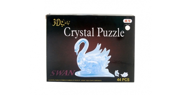 Настольные игры. 3D Crystal Puzzle. Звезда (38 деталей), Лебедь (44 детали). Часть 3.