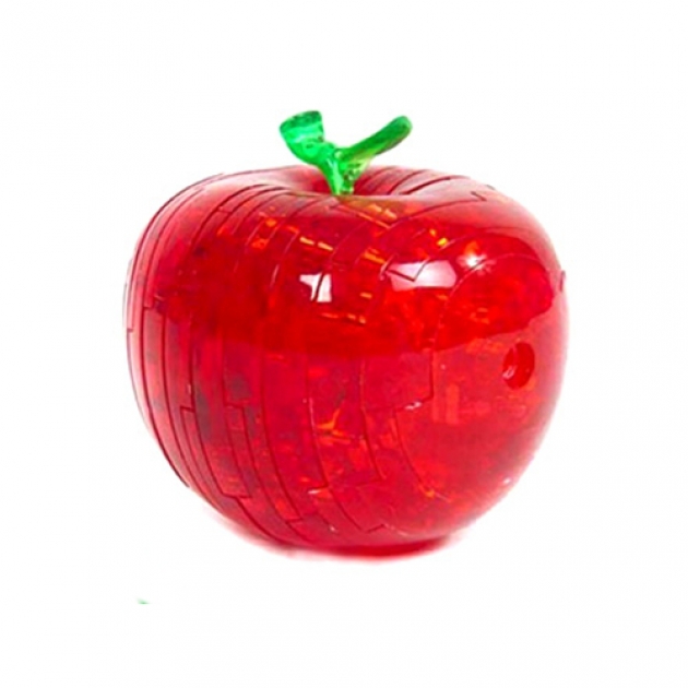Кристальный 3d пазл яблоко красное 45 элементов Crystal puzzle Г32540 