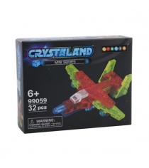 Конструктор Мини Самолет 32 дет Crystaland SHGS004