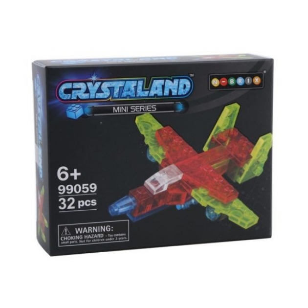 Конструктор Мини Самолет 32 дет Crystaland SHGS004