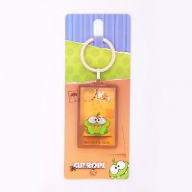 Сувенир брелок голография Ам ням Cut the Rope см011