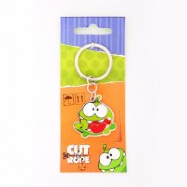 Сувенир брелок металлический Ам Ням Cut the Rope см001