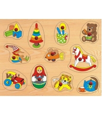 Рамка вкладыш игрушки Wooden Toys D111