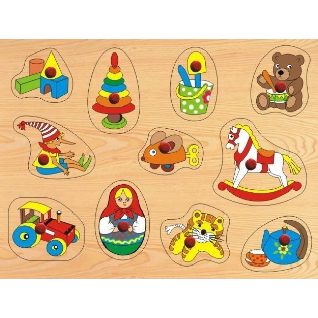 Рамка вкладыш игрушки Wooden Toys D111