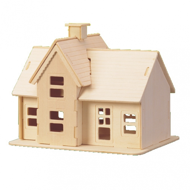 Сборная деревянная модель коттедж Wooden Toys P069