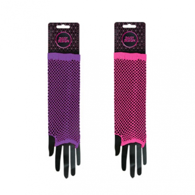 Перчатки neon magenta длинные Daisy Design 51541
