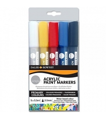 Маркеры акриловые Simply 5 цветов Daler rowney 126300903